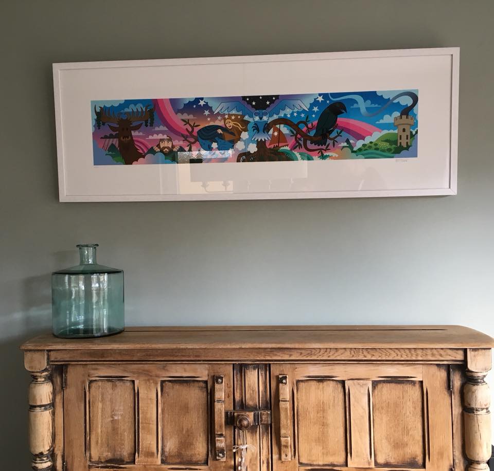 Murlun y Tŵr Dŵr – Ffrâm