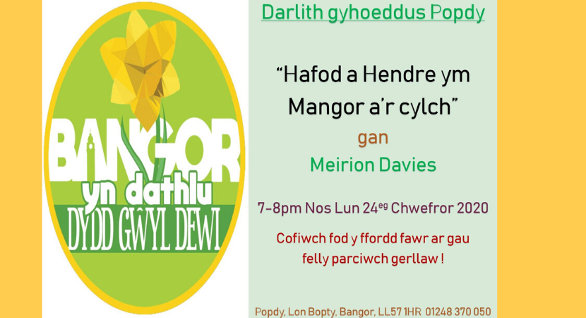 Hafod a Hendre ym Mangor a’r Cylch