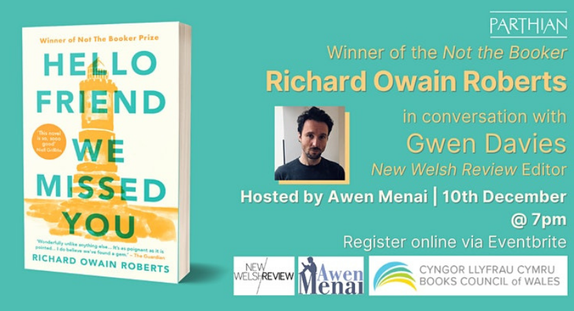 Sgwrs ag Awdur: Gwen Davies yn holi Richard Owain Roberts