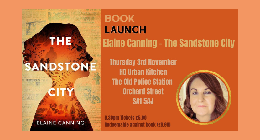 Lansiad Llyfr The Sandstone City gan Elaine Canning