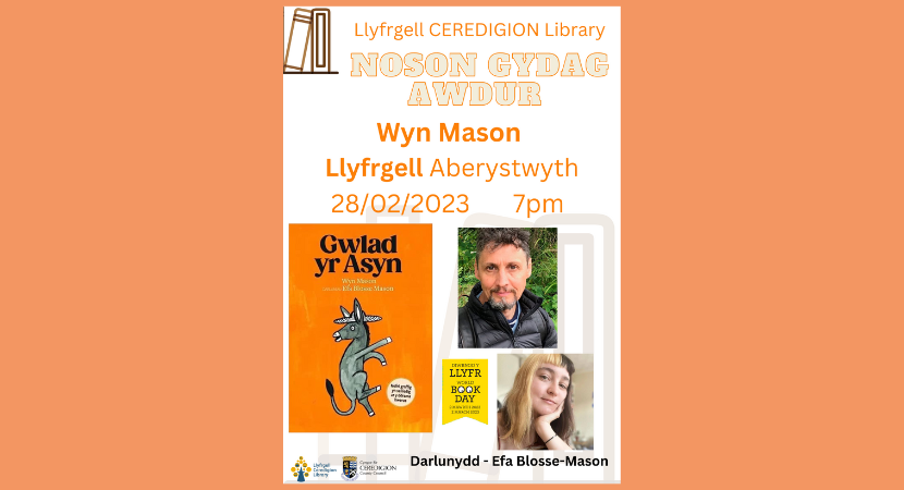 Noson gydag awdur: Wyn Mason ac Efa Blosse Mason