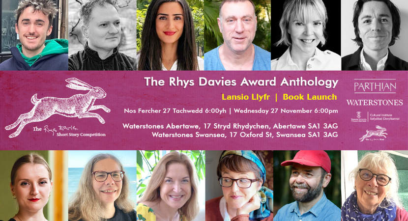 Antholeg Gwobr Straeon Byrion Rhys Davies 2024 – Digwyddiad Lansio